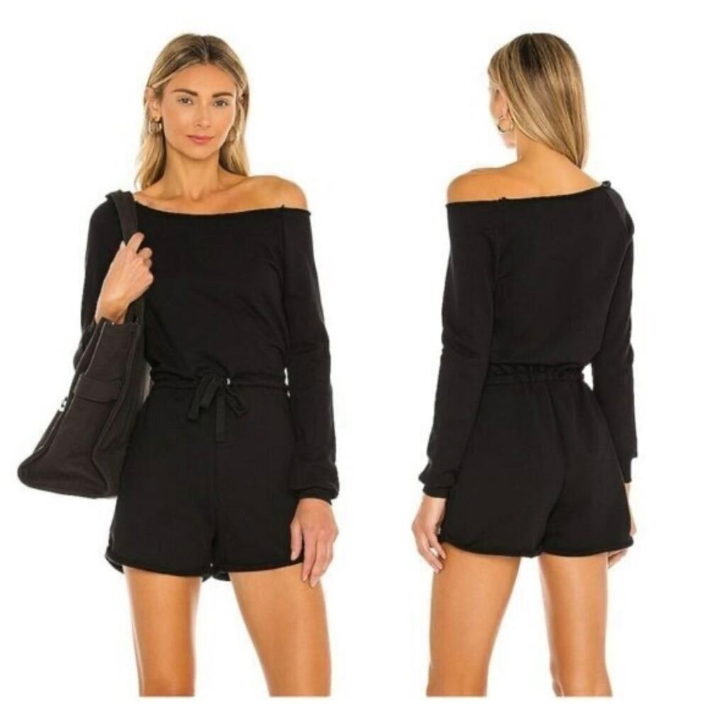 0190 Lovers + Friends Lene Romper Black Small
